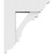 Ekena Millwork Standard Merced Architectural Grade PVC Bracket with Traditional Ends, 5"W x 12"D x 14"H BKTP05X12X14MRC01 - alternate 4